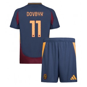 AS Roma Artem Dovbyk #11 Dětské Alternativní dres komplet 2024-25 Krátký Rukáv (+ trenýrky)